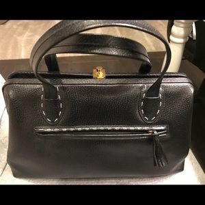 NWOT Vintage Saks Fifth Ave Doctor Bag, Black
